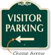 Arrow Visitor Parking SignatureSign