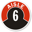 Aisle ID 6 Label