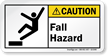 Fall Hazard ANSI Caution Label