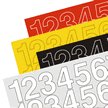 Die Cut Numbers Vinyl Labels Label Sheet