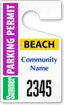 Plastic ToughTags™ for Beach Parking Permits
