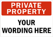 PRIVATE PROPERTY Sign
