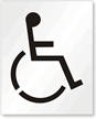 Handicapped Symbol Pavement Stencil