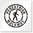 Pedestrian Walkway Traffic Stencil