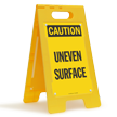 Caution Uneven Surface Floor Sign
