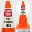 Custom Reserved Parking Cone Collar
