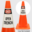 Danger Open Trench Cone Collar