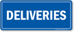 Deliveries Shipping & Receiving Sign