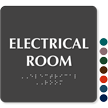 Electrical Room Tactile Touch Braille Door Sign
