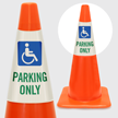 Handicapped Parking Only Cone Collar