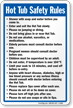 Hot Tub Rules Sign