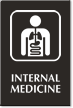 Internal Medicine Engraved Hospital Sign
