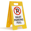 Valet Parking Full Free-Standing Floor Sign
