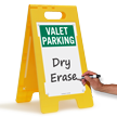 Valet Parking - Blank Standing Floor Sign
