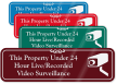 Property Under Live Recorded Video Surveillance Sign