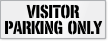 Visitor Parking Only Stencil