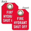 Fire Hydrant Shut Off Mini Tag