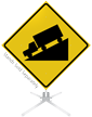 Hill Symbol Roll Up Sign