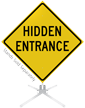 Hidden Entrance Roll Up Sign