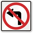 No Left Turn (Symbol) Traffic Sign