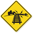 Railroad Low Ground Clearance   Traffic Sign