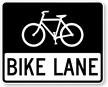 bike lane sign