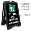 Please Pull Forward LotBoss Portable Sign Kit