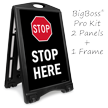 Stop Here LotBoss Portable Sign Kit