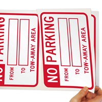 No Parking: Tow Away Area Signs Book
