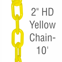 2 in. HD Yellow Safety Chain