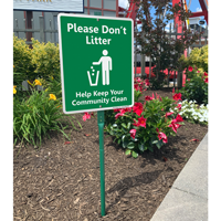 No littering sign