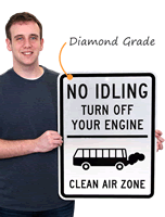 No Idling Sign