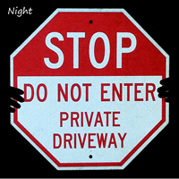 Do Not Enter Stop Sign