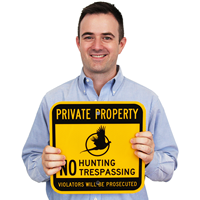 Private Property Violators Will Be Prosecuted Sign