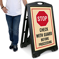 Stop A-Frame Portable Sidewalk Sign