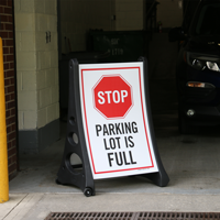 Sorry Parking Lot Full A-Frame Portable Sidewalk Sign