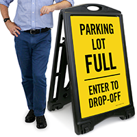 Parking Lot Full A-Frame Portable Sidewalk Sign