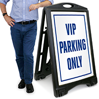 VIP Parking Only Sidewalk Sign, SKU: K-ROLL-1110