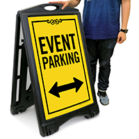 Event Parking with Bidirectional Arrow Sign