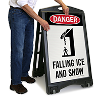 Falling Ice and Snow Danger Sign