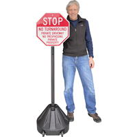 Big Boy XL Roll 'n' Pole Portable Sign Holder