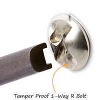 For Removal of Tamper-Proof Mounting Hardware