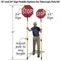 Paddle and telescopic pole
