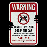 Do Not Leave Pets In Hot Car Sign