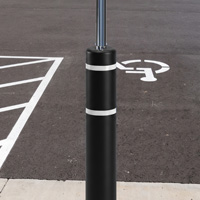 FlexBollard with 8ft Parking Signspost