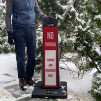 No Parking Loading Unloading Label