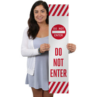 Warning Sign - Reflective Do Not Enter Label