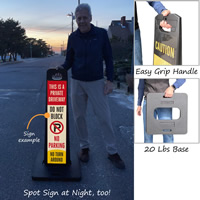 LotBoss Portable Sign Kit: Private Driveway