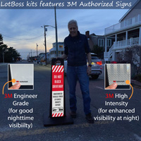 Portable Driveway Warning Sign LotBoss Kit