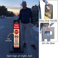 LotBoss Portable Kit: Stop Driveway Access
